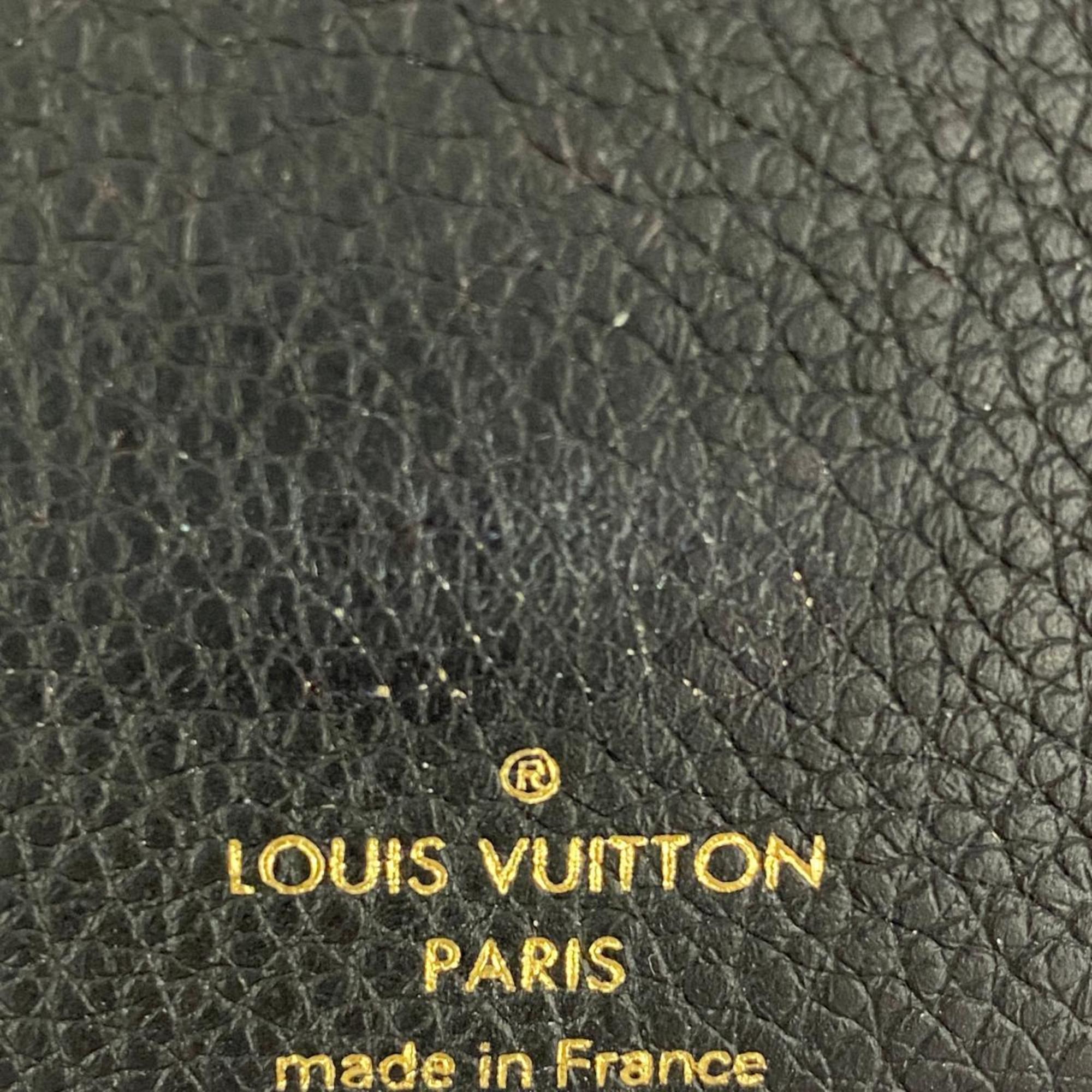 Louis Vuitton Tri-fold Wallet Monogram Empreinte Portefeuille Victorine M64060 Noir Ladies