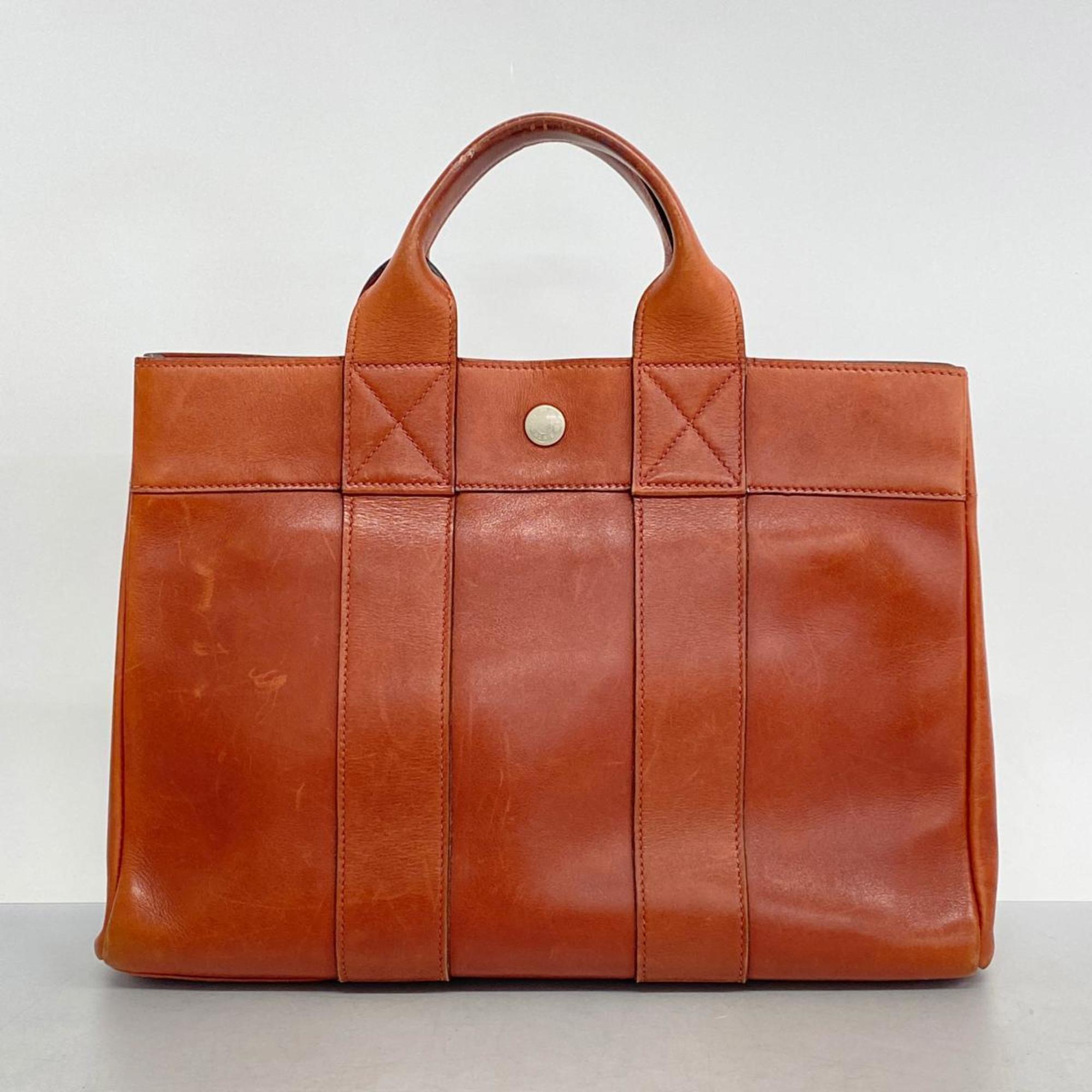 Hermes Tote Bag Foul To PM □F Stamped Evercalf Rouge vif Women's