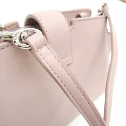 Yves Saint Laurent Toyca Bus 452322 Women's Leather Shoulder Bag Pink Beige