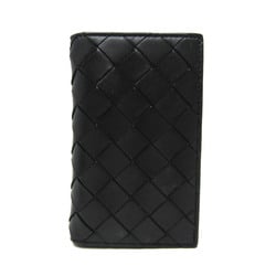 Bottega Veneta Intrecciato Leather Card Case Black