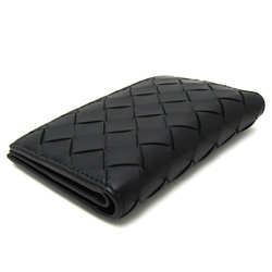 Bottega Veneta Intrecciato Leather Card Case Black