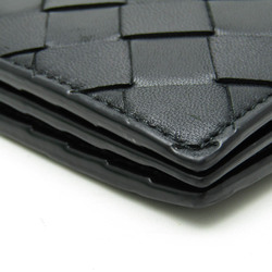 Bottega Veneta Intrecciato Leather Card Case Black