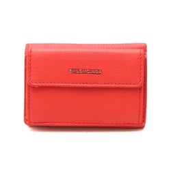 Balenciaga Essential Mini Wallet 410133 Women's Leather Wallet (tri-fold) Orange