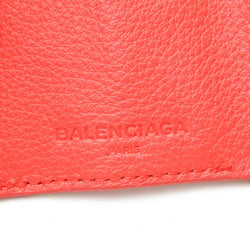 Balenciaga Essential Mini Wallet 410133 Women's Leather Wallet (tri-fold) Orange