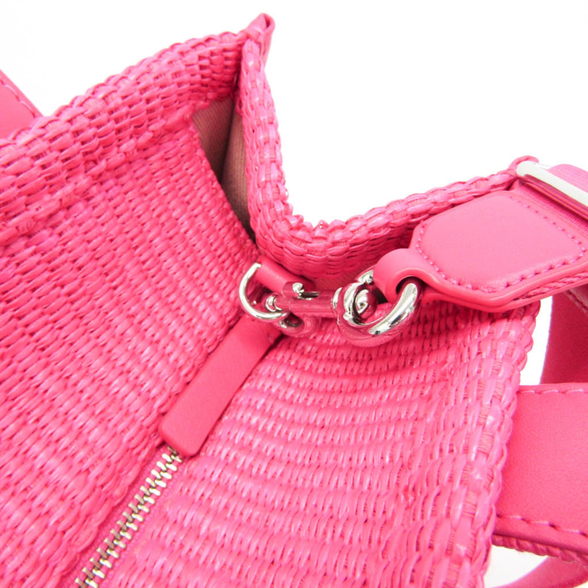 Marc Jacobs The Woven Tote Bag Medium 2S4HTT057H03 Women's Polypropylene Shoulder Bag,Tote Bag Pink