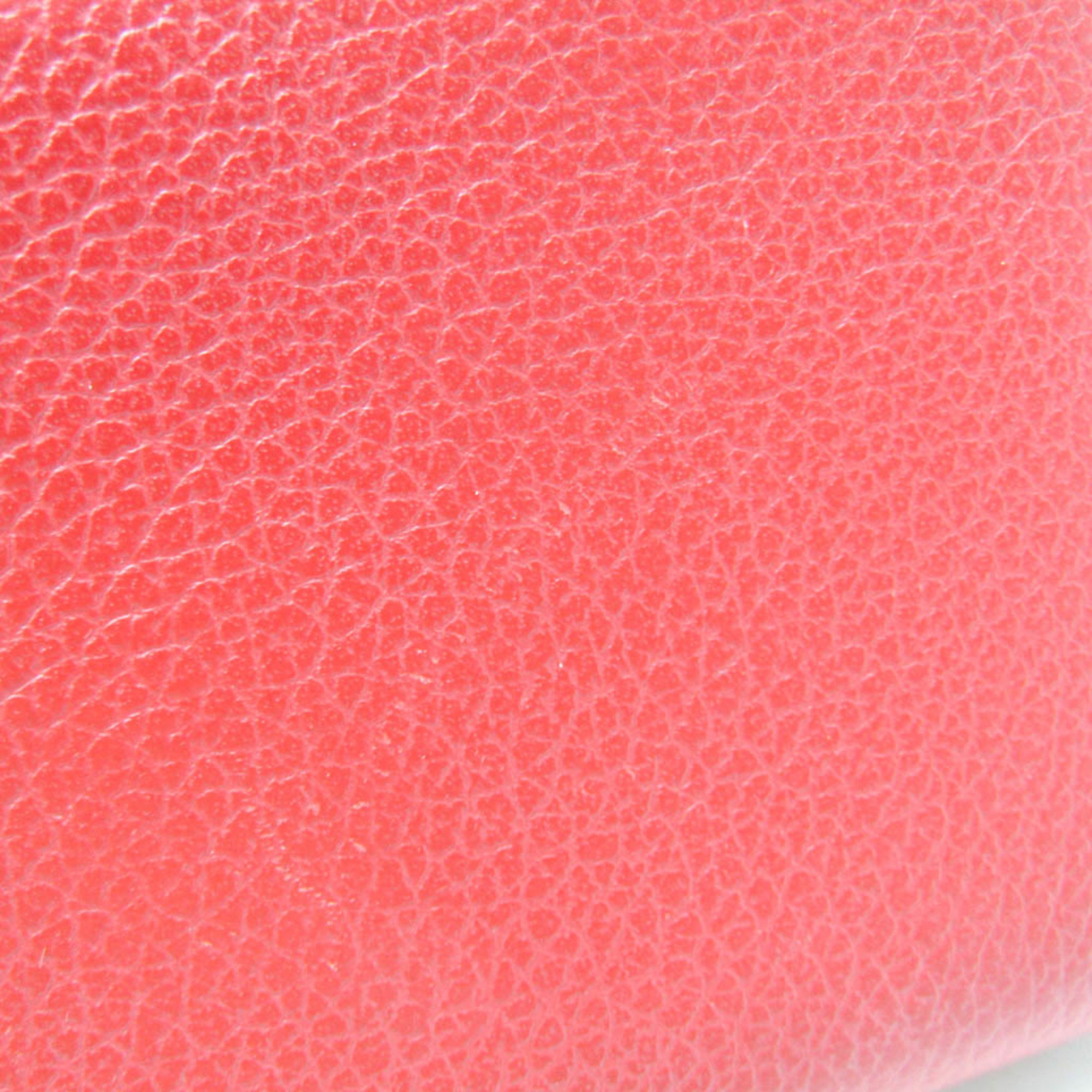 Hermes Calvi Chevre Leather Card Case Red Color