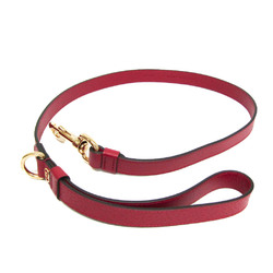 Gucci Interlocking G 692949 Dog Leash Leather Red Color