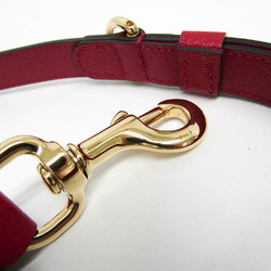 Gucci Interlocking G 692949 Dog Leash Leather Red Color