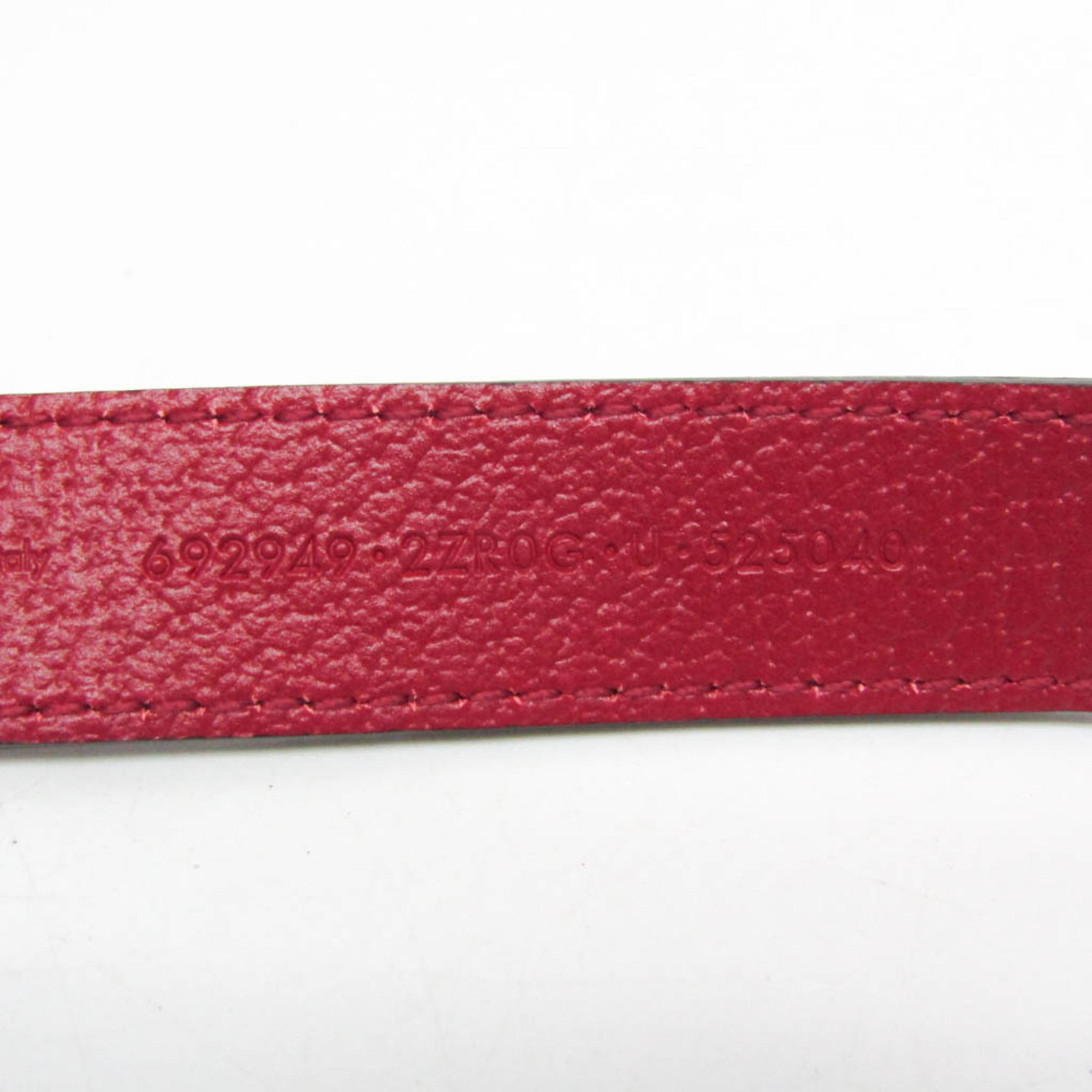 Gucci Interlocking G 692949 Dog Leash Leather Red Color