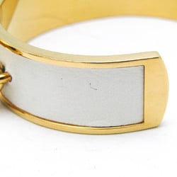 Hermes Bell Leather,Metal No Stone Bangle Gold,White