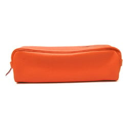 Hermes Leather Pen Case (Orange) Scrib