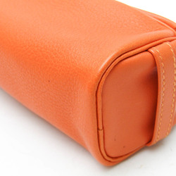 Hermes Leather Pen Case (Orange) Scrib