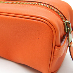 Hermes Leather Pen Case (Orange) Scrib