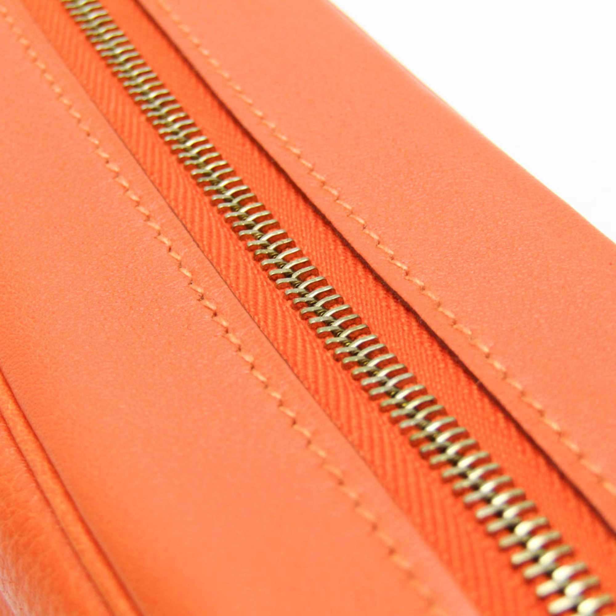 Hermes Leather Pen Case (Orange) Scrib