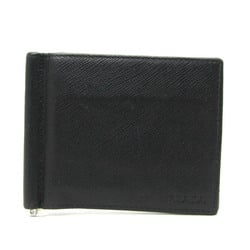 Prada 2MN077 With Bill Clip Men's Leather Wallet (bi-fold) Black