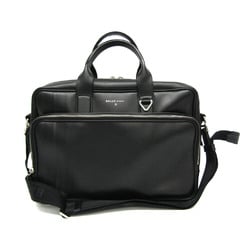 Bally DRAFT Men's Leather Briefcase,Shoulder Bag Black