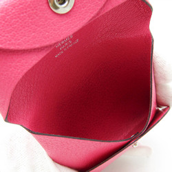 Hermes Bastia Women's Chevre Leather Coin Purse/coin Case Pink