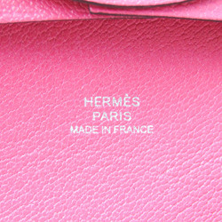 Hermes Bastia Women's Chevre Leather Coin Purse/coin Case Pink