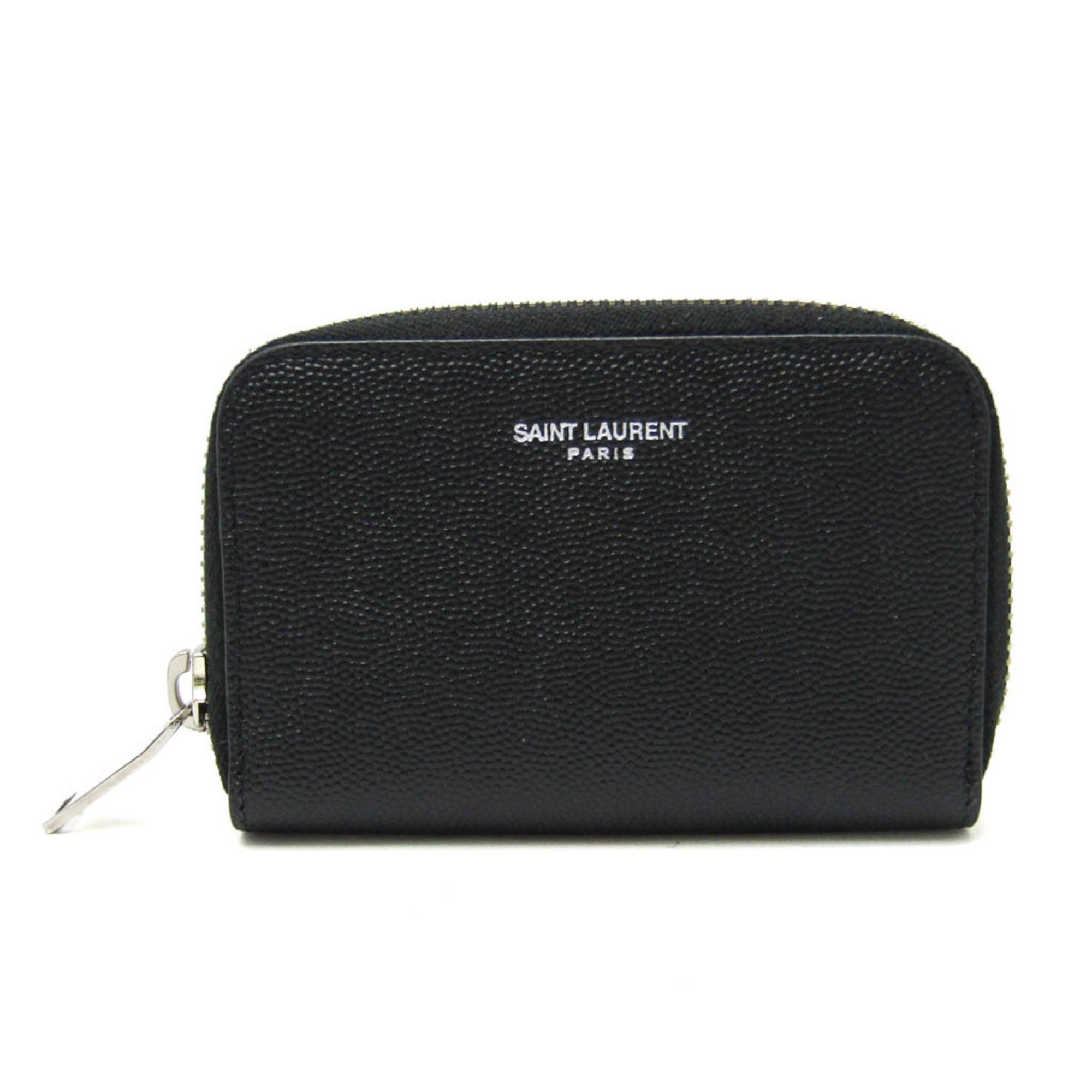 Saint Laurent 506522 Women's Leather Coin Purse/coin Case Black