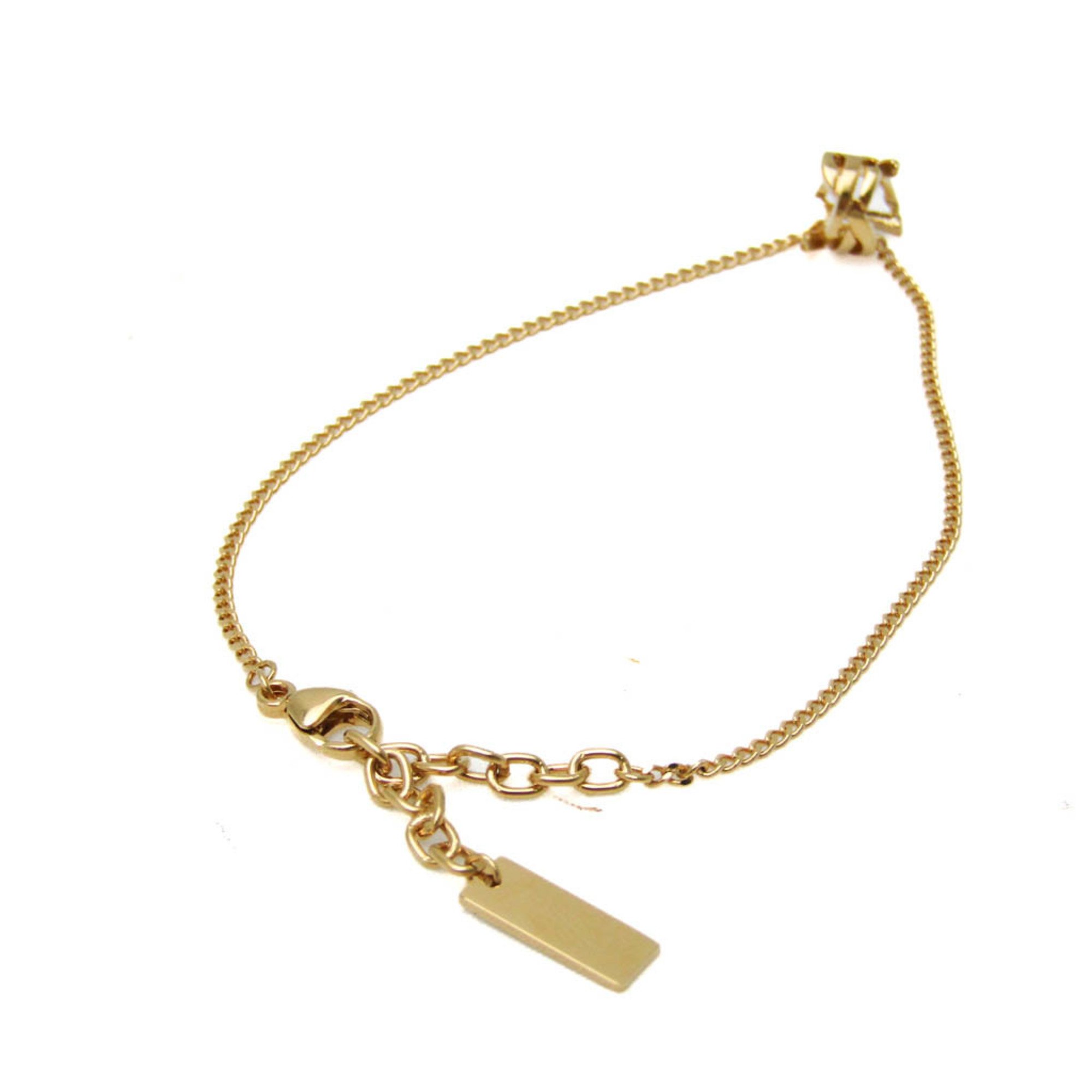 Saint Laurent Metal Charm Bracelet Gold