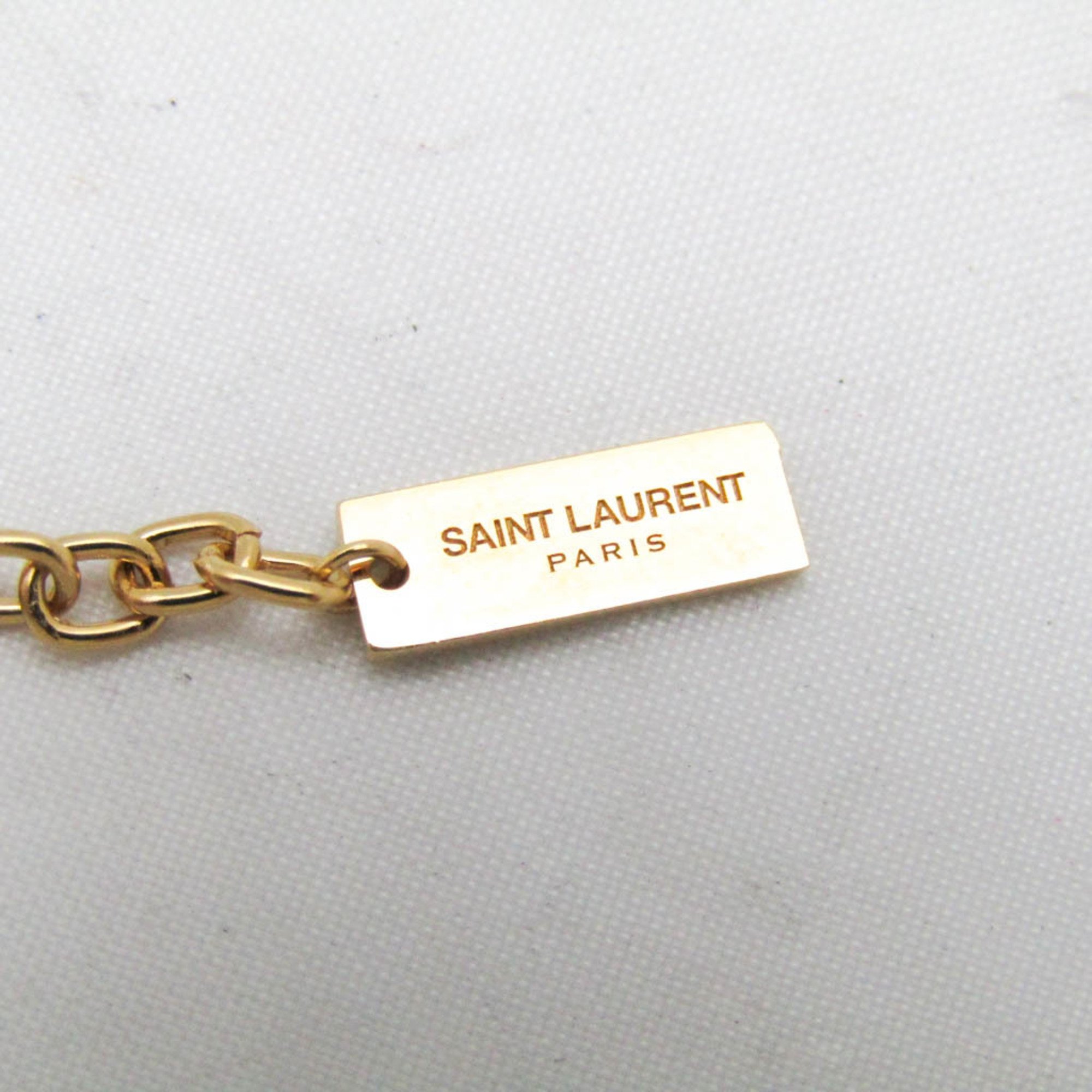 Saint Laurent Metal Charm Bracelet Gold