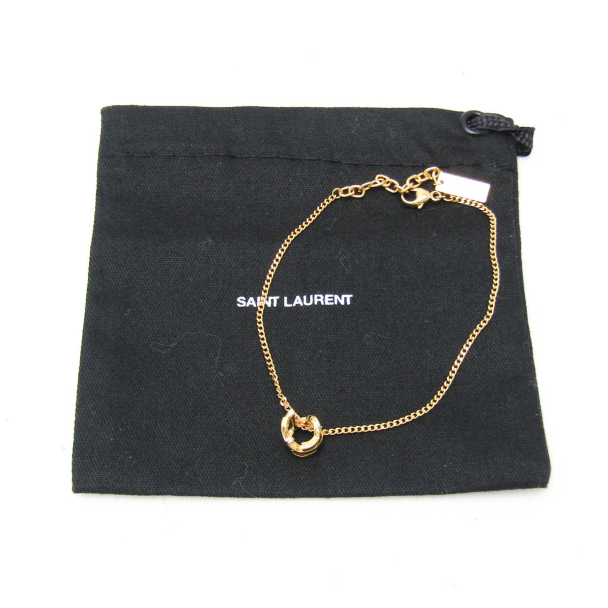 Saint Laurent Metal Charm Bracelet Gold