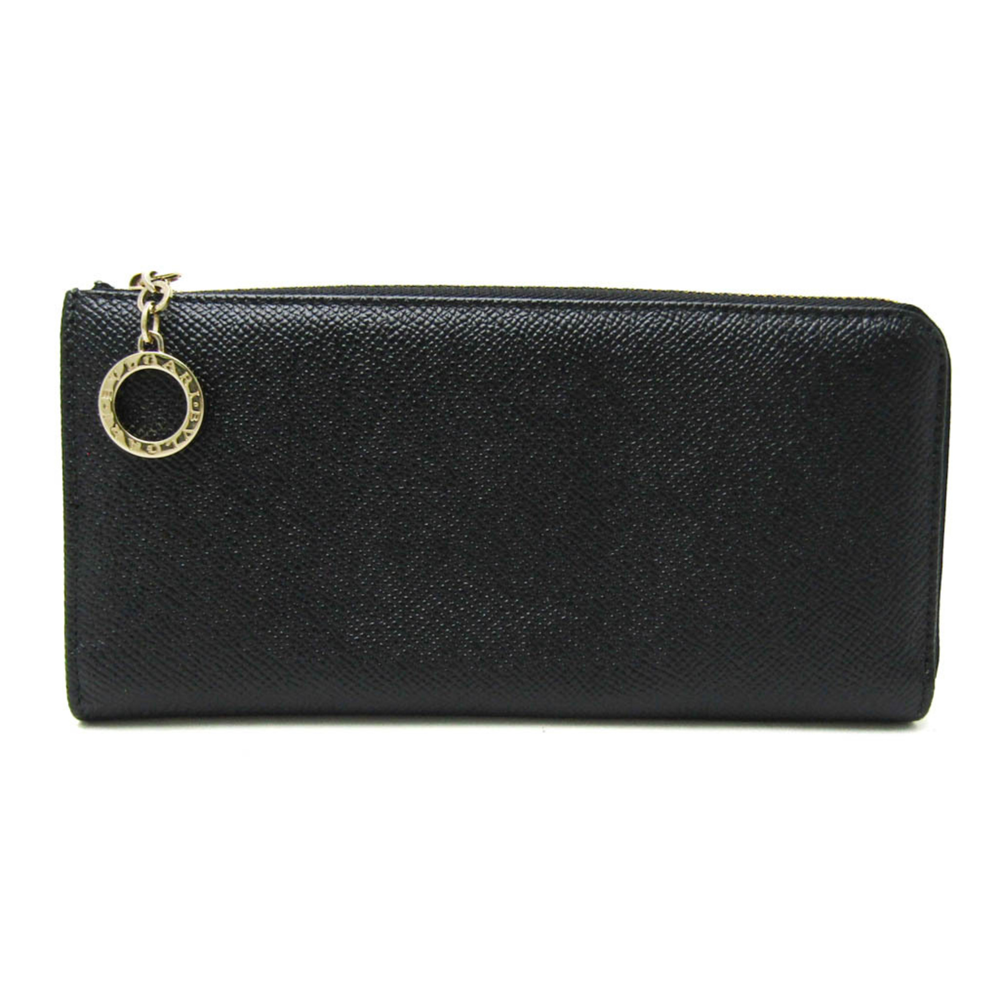 Bvlgari Bvlgari Bvlgari Women's Leather Long Wallet (bi-fold) Black