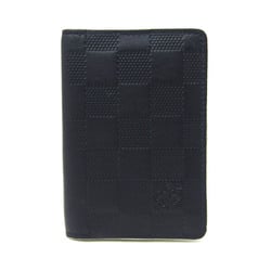 Louis Vuitton Damier Infini Pocket Organiser N64028 Damier Infini Card Case Black,Dark Navy