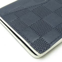 Louis Vuitton Damier Infini Pocket Organiser N64028 Damier Infini Card Case Black,Dark Navy