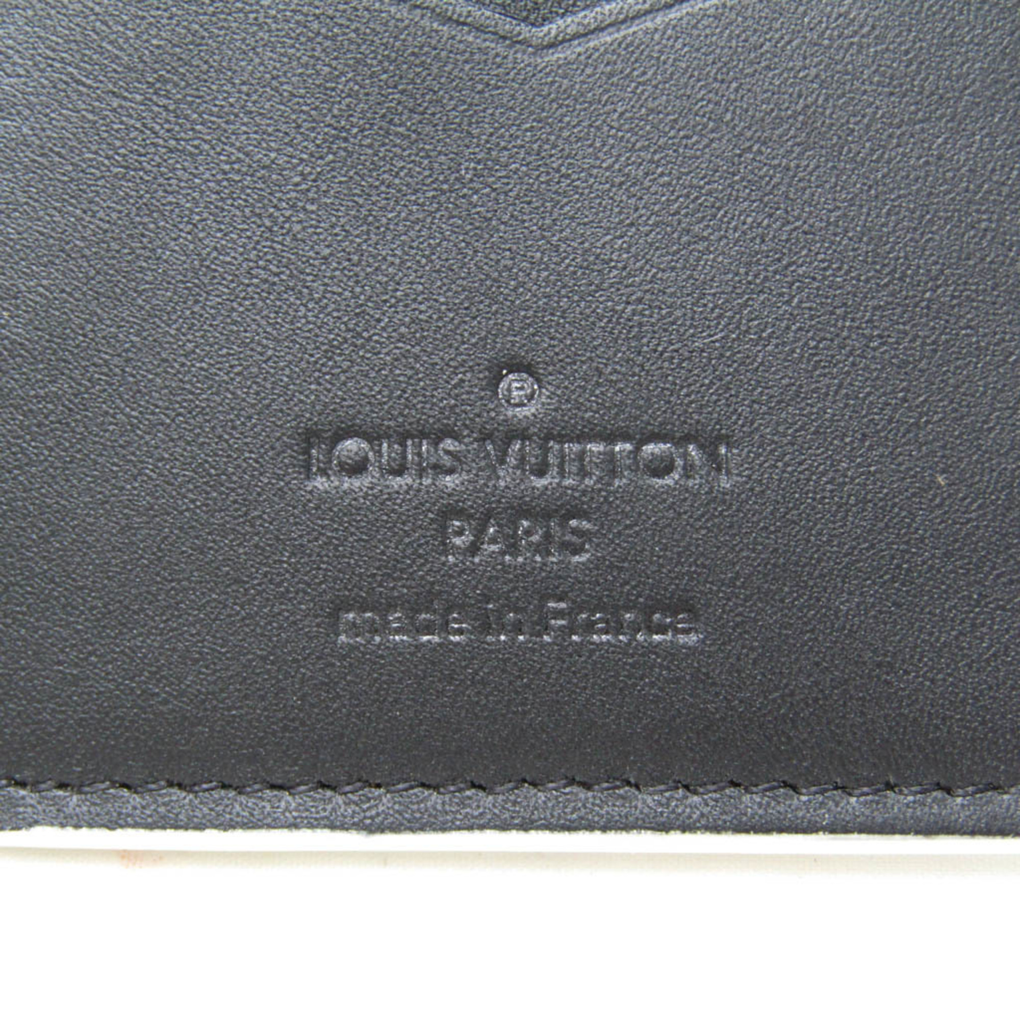 Louis Vuitton Damier Infini Pocket Organiser N64028 Damier Infini Card Case Black,Dark Navy