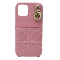 Christian Dior Leather Phone Bumper Dusty Pink LADY DIOR IPHONE12 IPHONE12PRO case