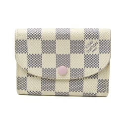 Louis Vuitton Damier Azur Rosary Coin Purse N61276 Women's Damier Azur Coin Purse/coin Case Damier Azur,Rose Ballerine