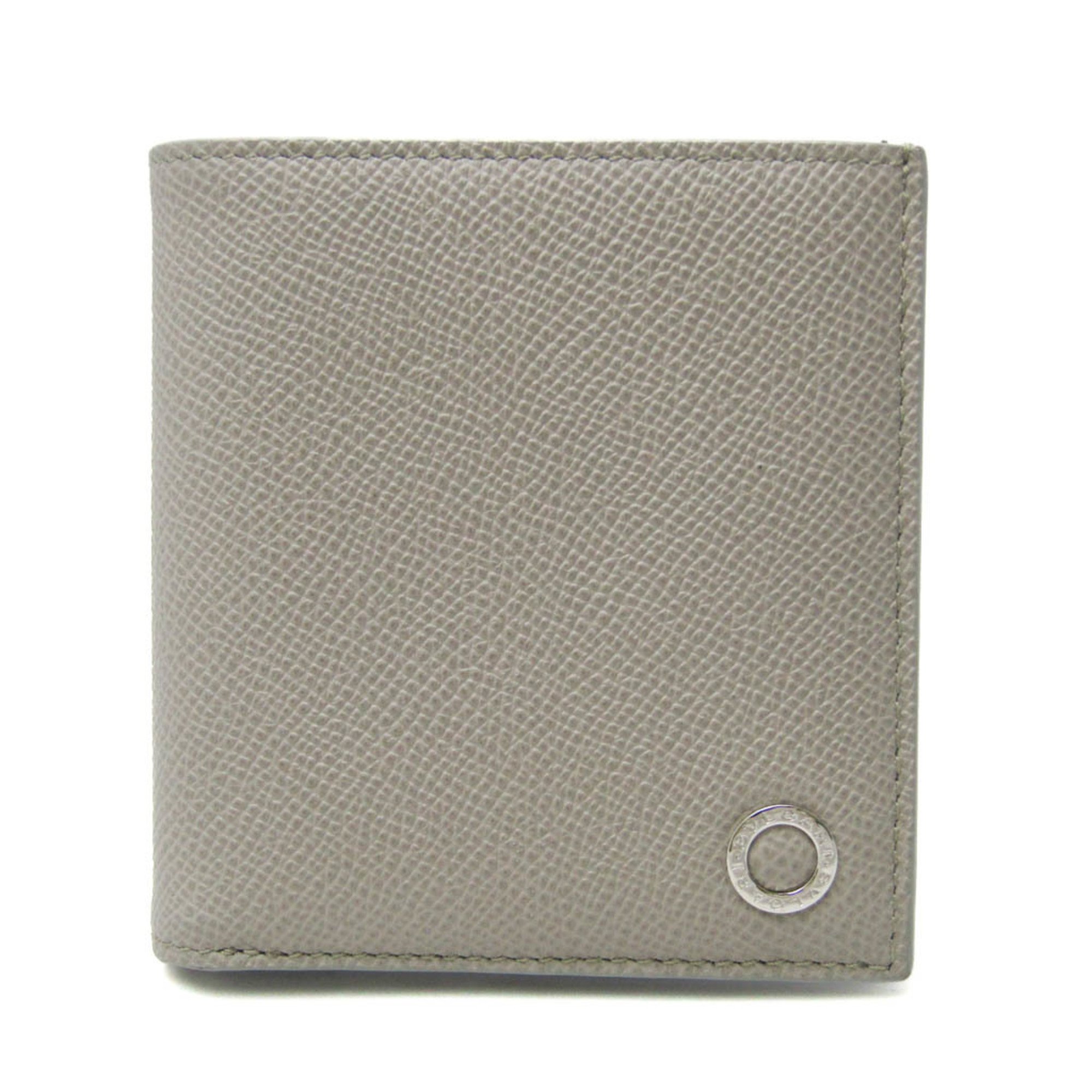 Bvlgari Bvlgari Bvlgari Man Men's Leather Bill Wallet (bi-fold) Black,Gray