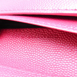 Saint Laurent 403723 Women's  Calfskin Wallet (bi-fold) Pink