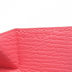 Hermes LE 24 Women's Chevre Leather Coin Purse/coin Case Pink