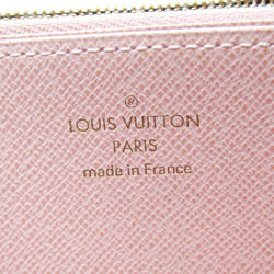 Louis Vuitton Damier Zippy Wallet N60046 Women's Damier Canvas Long Wallet (bi-fold) Ebene,Rose Ballerine