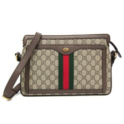 Gucci Ophidia GG Supreme 523354 Women's GG Supreme Shoulder Bag Beige,Brown