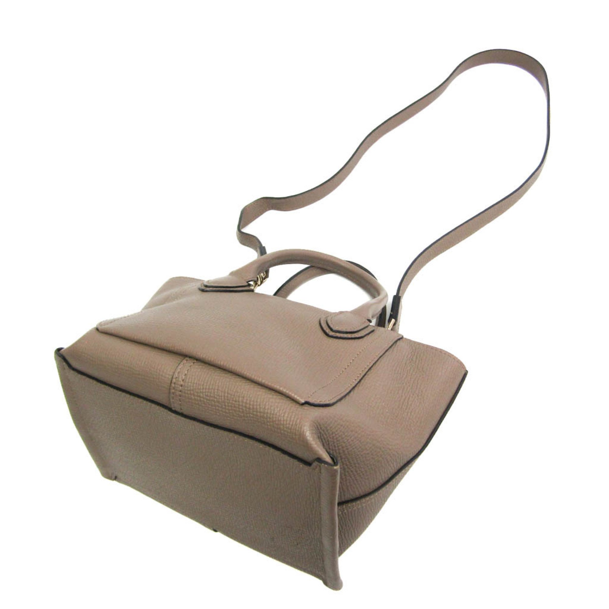 Longchamp Mailbox Top Handle 10103 HTA 015 Women's Leather Handbag,Shoulder Bag Grayish