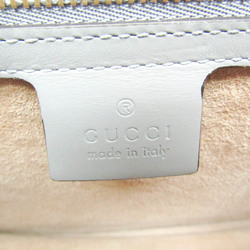 Gucci Sylvie 421882 Women's Leather Shoulder Bag Gray