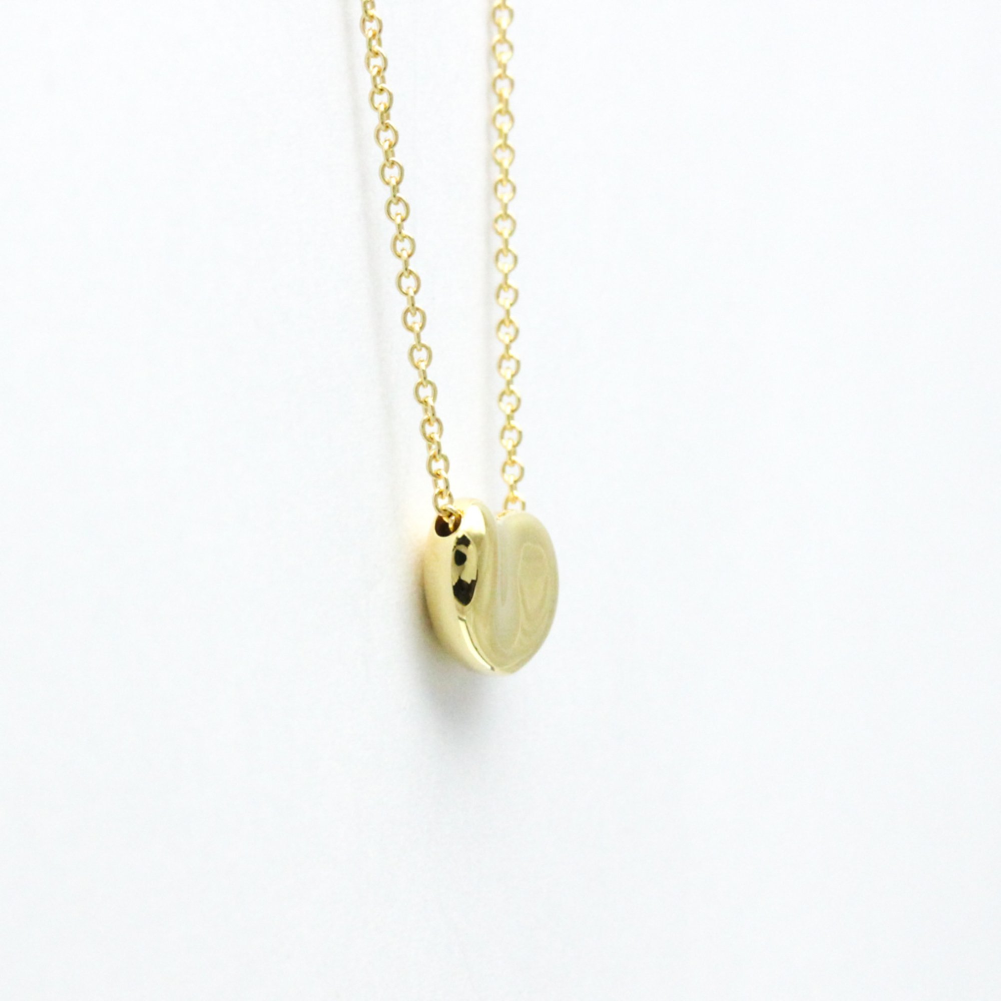 Tiffany Bean Yellow Gold (18K) No Stone Men,Women Fashion Pendant Necklace (Gold)