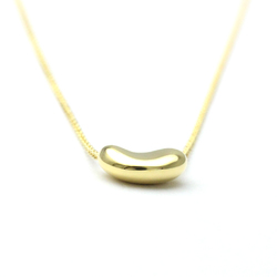 Tiffany Bean Yellow Gold (18K) No Stone Men,Women Fashion Pendant Necklace (Gold)