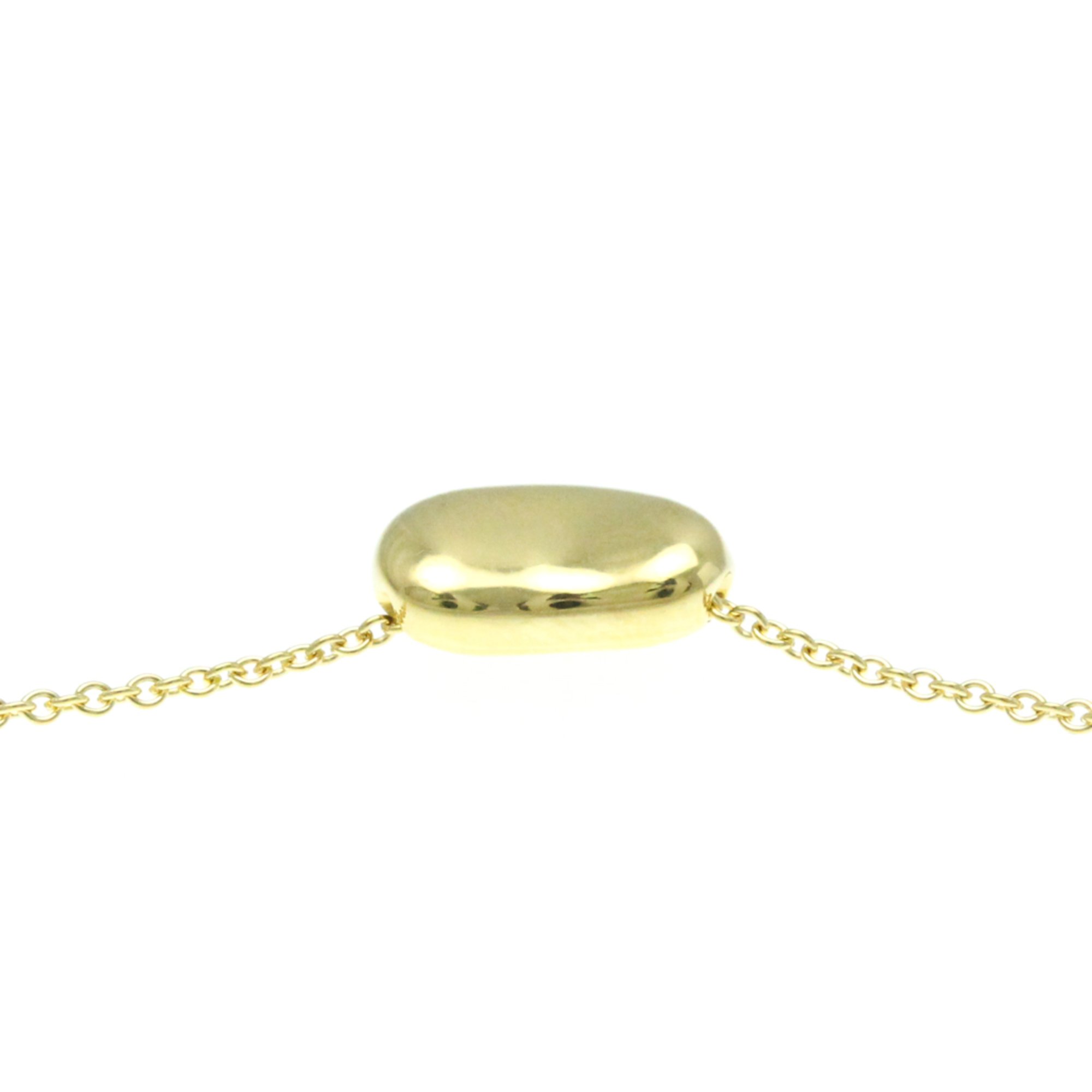 Tiffany Bean Yellow Gold (18K) No Stone Men,Women Fashion Pendant Necklace (Gold)