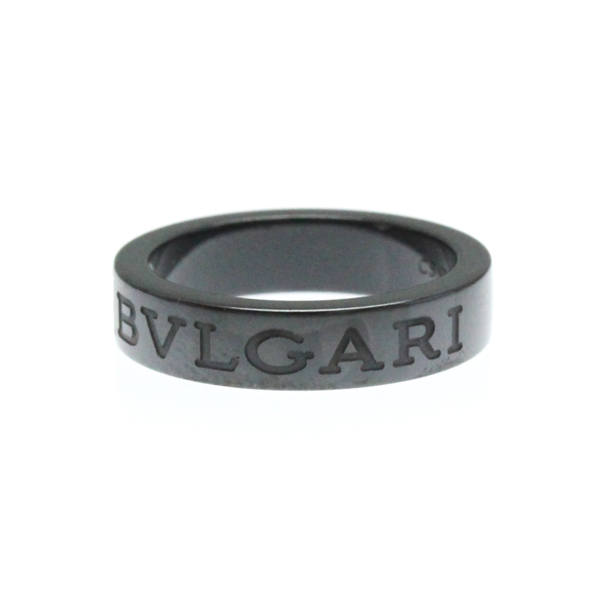 Bvlgari Double Logo Ceramic,White Gold (18K) Fashion Diamond Band Ring