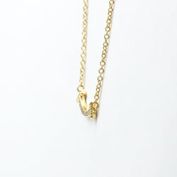 Tiffany T Smile Micro Diamond Necklace Yellow Gold (18K) Diamond Men,Women Fashion Pendant Necklace (Gold)