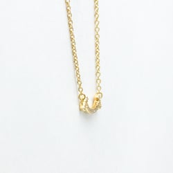 Tiffany T Smile Micro Diamond Necklace Yellow Gold (18K) Diamond Men,Women Fashion Pendant Necklace (Gold)