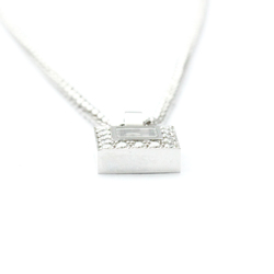 Chopard Happy Diamond 79/2896 White Gold (18K) Diamond Men,Women Fashion Pendant Necklace (Silver)