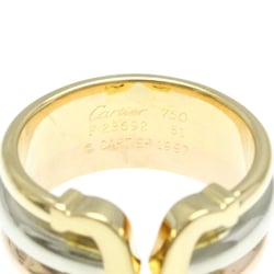 Cartier 2C Trinity Ring Pink Gold (18K),White Gold (18K),Yellow Gold (18K) Fashion No Stone Band Ring Gold