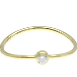 Tiffany Wave Ring Single Row Yellow Gold (18K) Fashion Diamond Band Ring Gold