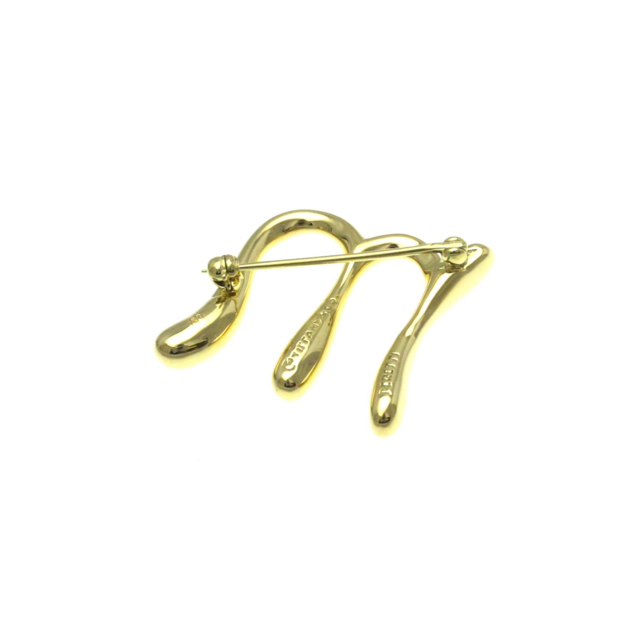 Tiffany Letter M Brooch Yellow Gold (18K) No Stone Brooch Gold