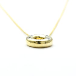 Tiffany Dots Circle Diamond Platinum,Yellow Gold (18K) Diamond Men,Women Fashion Pendant Necklace (Gold)